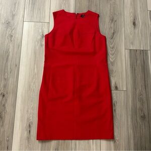 Lauren Ralph Lauren Women’s Sheath Dress Red Sleeveless Lined Stretch Size 4